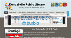 Desktop Screenshot of kendallvillelibrary.org
